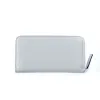 Leder Portemonnaie mit Zip Granit