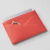 Leder Pouch Wallaby Hummerrot - 4