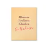 Gutscheinkarte Blumen Pralinen Klunker A6