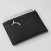 Leder Pouch Wallaby Schwarz - 5