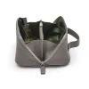 Leder Kosmetiktasche Adri in Zink - 3
