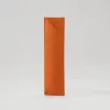 Leder Stifteetui Mandarinenorange