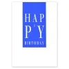 Geburtstagskarte Happy Birthday – Blau – A5
