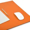 Leder Schreibtischunterlage Orange - 3