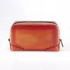 Leder Kulturtasche Porto Cervo in Orange - 2