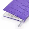 Notizbuch A5 Gepunktet Leder Violett - 2