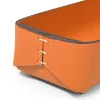 Leder Stiftablage Stitch Schmal Orange - 2