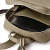 Leder Rucksack Adri in Taupe - 3