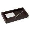 Leder Tablett Hirschleder 24x12 cm Moccabraun - 4