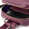 Leder Rucksack Adri in Aubergine - 2