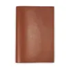Buchhülle für DIN A5 Bücher Glattleder Brandy
