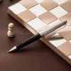 Caran d'Ache - Leman Damier - Set - Kugelschreiber - Etui - Silber - 2