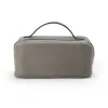 Leder Kosmetiktasche Adri in Zink - 2