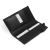 Reise Portemonnaie Python Leder Schwarz - 2
