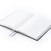 Notizbuch A5 blanko Leder Silber - 3