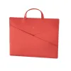 Treuleben Schultertasche schmal Leder Rot