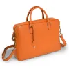 Leder Aktentasche Adri Orange - 2