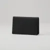 Leder Visitenkartenetui Schwarz - 4