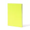 Notizbuch A4 Blanko Leder Gelb