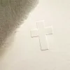 Grußkarte Kreuz – Blindprägung – Büttenpapier - 2