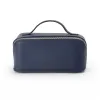 Leder Kosmetiktasche Adri in Navy - 2