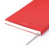 Leinen Notizbuch A5 gepunktet Rot - 3