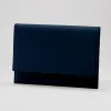 Leder Laptoptasche Midnight Blue