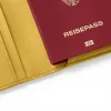 Treuleben Reisepasshülle Leder Gelb - 4