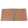 Leder Ringbuch A5 4 Ringe Dunkelbraun - 4