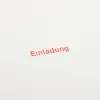 Grußkarte Einladung – Typografie - 2
