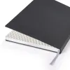 Notizbuch A4 blanko Leder Schwarz - 2