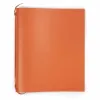 Leder Ringbuch A4 4 Ringe Orange