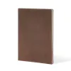Notizbuch A4 Blanko Leder Tabak