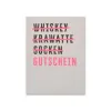 Gutscheinkarte Whiskey Krawatte Socken A6
