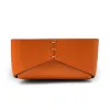 Leder Stiftablage Stitch Breit Orange - 5