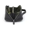 Leder Kosmetiktasche Adri in Schwarz - 2