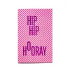 Grußkarte "Hip Hip Hooray" Lines