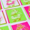 Geschenkpapier Little Santa Neon – 3 Bögen - 2