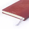 Notizbuch A5 liniert Leder Granatrot - 2