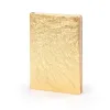 Leder Notizbuch A5 Liniert Gold