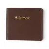 Adressbuch Ausgabe No. 21 TeBeskin Kunstleder chestnut-braun