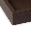 Leder Tablett Hirschleder 24x12 cm Moccabraun - 2