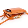 Leder Crossbody Tasche Adri Orange - 4