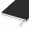 Leinen Notizbuch A4 blanko Schwarz - 3