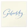 Grußkarte Geburtstag Kalligrafie