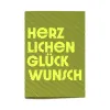 Grußkarte "Herzlichen Glückwunsch" Glow 