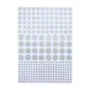 Geschenkpapier Dots Silber/Blau – 3 Bögen
