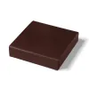 LEGENDÄR Etui quadratisch "ETWEE Square" Leder Dunkelbraun