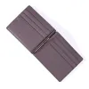 Leder Kartenetui mit Geldclip Braun 6 Karten - 2