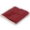 Gästebuch mit Band Leder Rot - 2